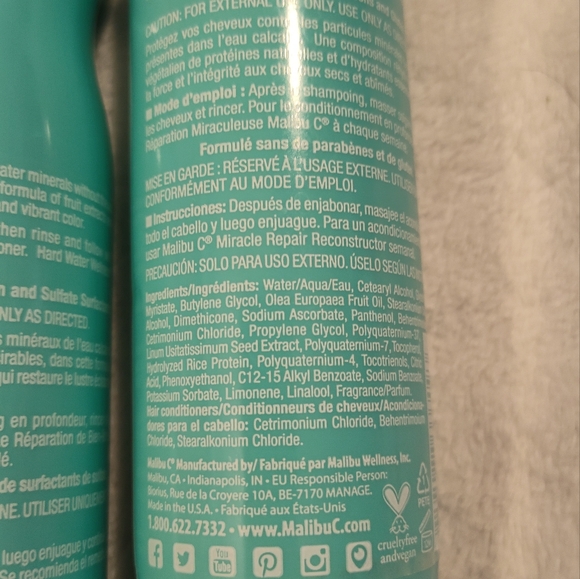NEW! Malibu Hard Water Shampoo and Conditioner Set - Picture 3 of 3
